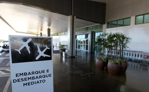 Glauber Rocha airport in Vitoria da Conquista Stock Photos