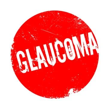 Glaucoma rubber stamp Stock Illustration