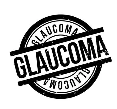 Glaucoma rubber stamp Stock Illustration