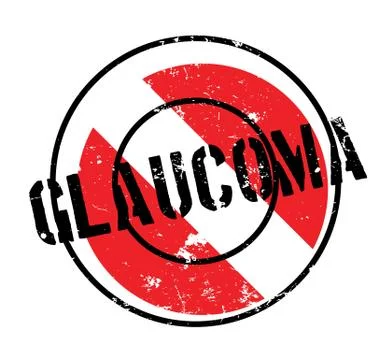 Glaucoma rubber stamp Stock Illustration