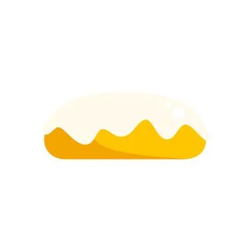 Glazed donut pastry dessert vector graphic icon Ilustración de archivo