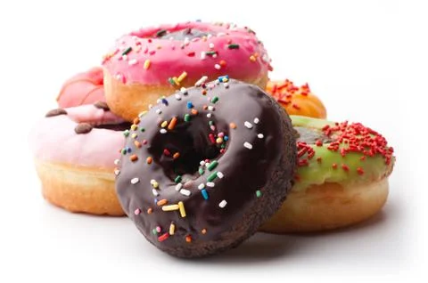 Glazed donuts Stock Photos