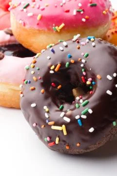 Glazed donuts Stock Photos