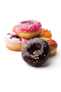 Glazed donuts Stock Photos