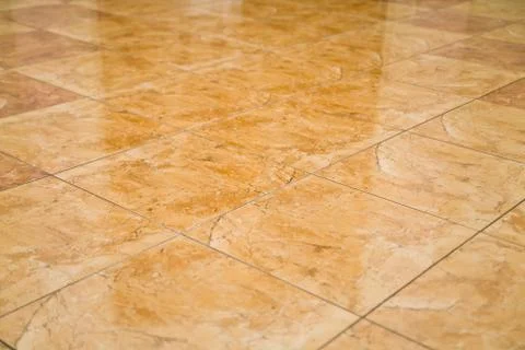 Glazed tile on the floor Stock Photos