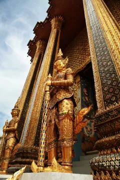 Glazed tile giant statue 스톡 사진