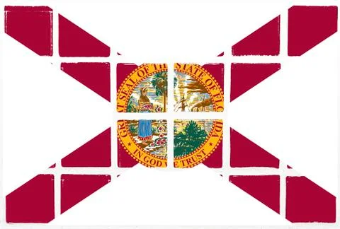 Glazed tiles florida  flag Stockillustratie
