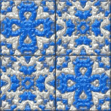 Glazed tiles seamless generated hires texture Stock Illustration