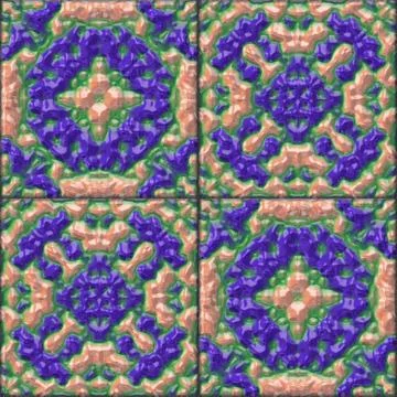 Glazed tiles seamless generated hires texture Illustrazione stock