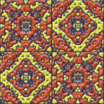 Glazed tiles seamless generated hires texture Stock Illustration