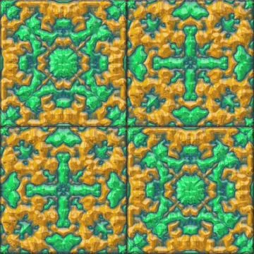 Glazed tiles seamless generated hires texture 스톡 일러스트