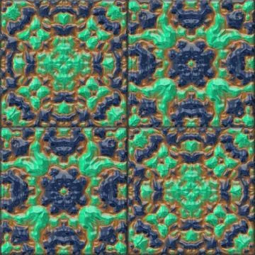 Glazed tiles seamless generated hires texture Stock Illustration