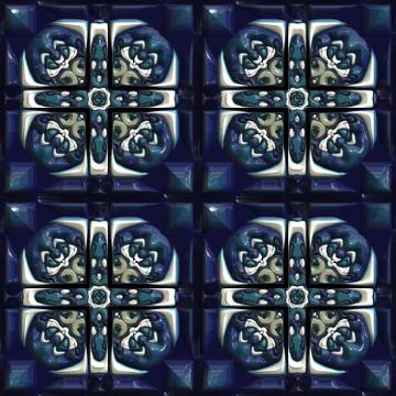 Glazed tiles seamless generated texture 스톡 일러스트
