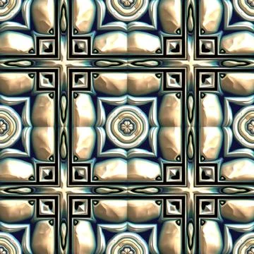 Glazed tiles seamless generated texture Stock Illustration