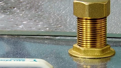 Gleaming Brass Component Reveals Air Filtration Magic Stock Footage 341067299