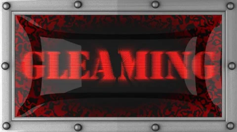 Gleaming on led Video stock 8761747