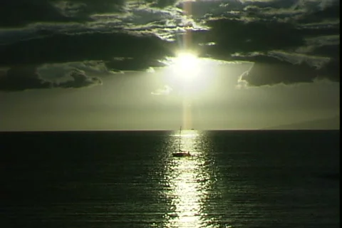 Gleaming Sunset Stockbeeldmateriaal 817790