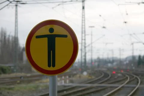 Gleisverbot Stock Photos