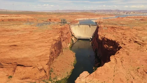 Glen Canyon Dam Stock Footage 114643933
