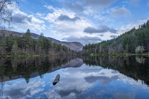 Glen Coe Lochan 库存照片
