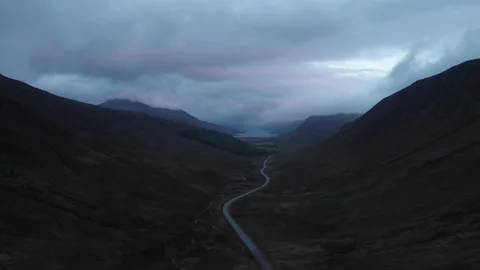 Glen Docherty viewpoint - Rd A832 - 2 Stock Footage 214271697