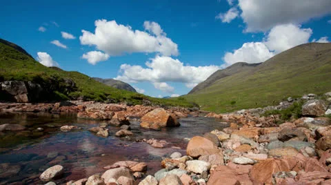 Glen Etive Timelaps Stock Footage 24728662