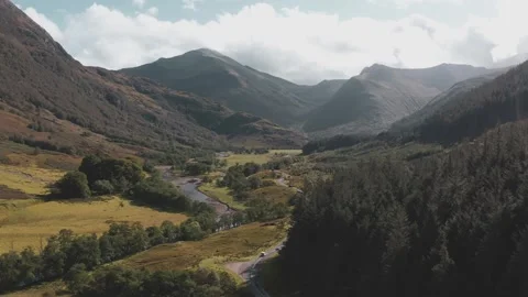 Glen Nevis road Stock Footage 246391958