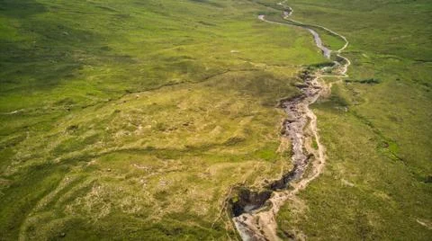 Glenbrittle, glen and river Foto stock