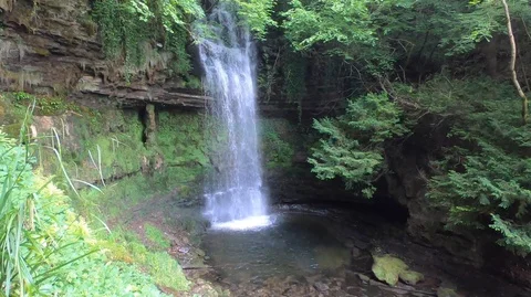 Glencar Waterfall Stock Footage 113784855