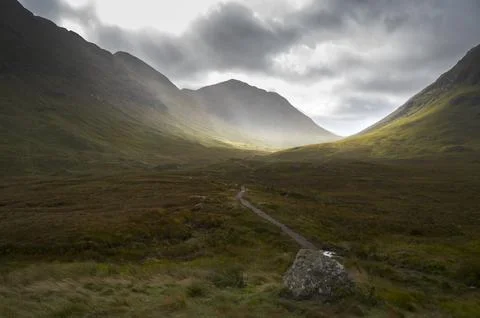 Glencoe moody light Stock Photos