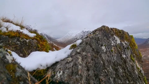 Glencoe mountains in winter Stockbeeldmateriaal 69912293