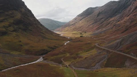 Glencoe valley Stock Footage 246389799