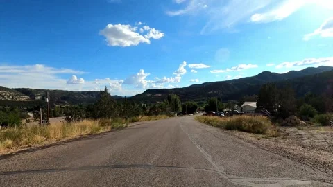 Glendale, Utah August 16 2023 Driving 12427 Glendale Johnson Canyon Stock Footage 339059966
