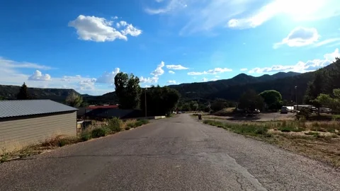 Glendale, Utah August 16 2023 Driving 11074 Glendale Johnson Canyon Stock Footage 339062401