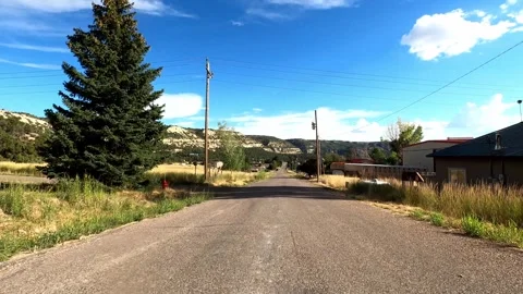 Glendale, Utah August 16 2023 Driving 11076 Glendale Johnson Canyon Stock Footage 339062737