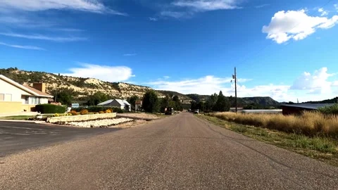 Glendale, Utah August 16 2023 Driving 11077 Glendale Johnson Canyon Stock Footage 339063172