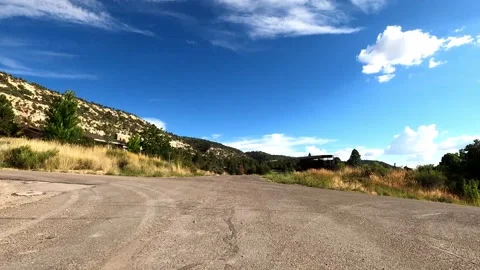 Glendale, Utah August 16 2023 Driving 11080 Glendale Johnson Canyon Stock Footage 339064718