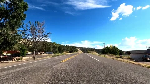 Glendale, Utah August 16 2023 Driving 11081 Glendale Johnson Canyon Stock Footage 339065098