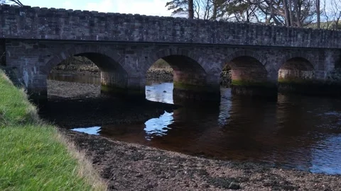 Glendun River at Cushendun bridge Stock-Footage 303956271