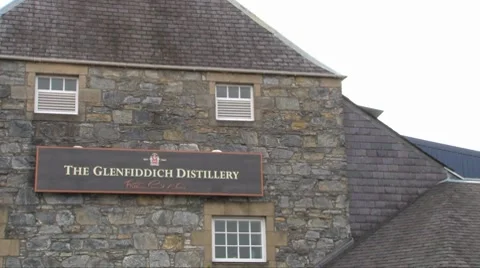 Glenfiddich Distilliery Building Stock Footage 8359552