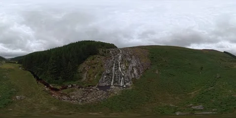 Glenmacnass Waterfall, Ireland Stock Footage 345609184