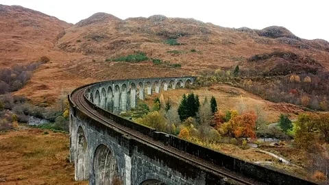 Glennfinnan Bridge Video stock 120522235