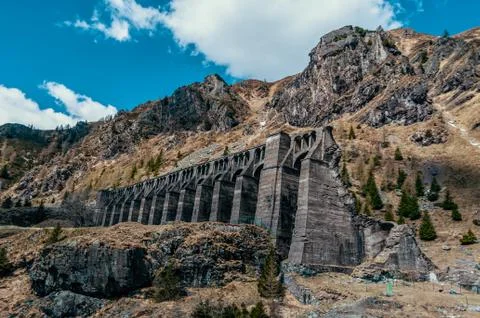 Gleno dam Stock Photos