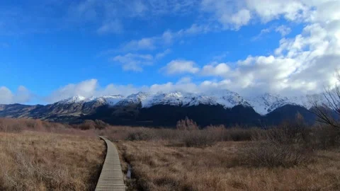 Glenorchy Walkway Panoramic Stock Footage 150115640