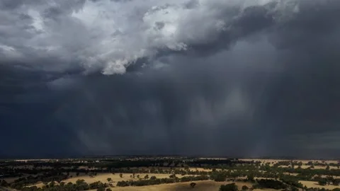 Glenrowan Aerial Storm Stock Footage 330703261