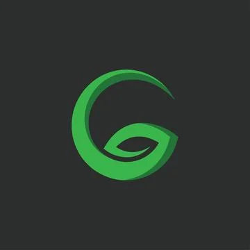 Gletter leaf icon vector concept design template イラスト素材