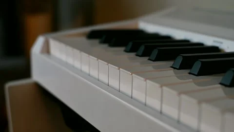 Glide over Keyboard Stock Footage 167673716