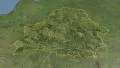 Glide over the satellite map of Belarus outlined 4k or 4k+ Resolution
