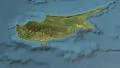 Glide over the satellite map of Cyprus outlined 4k or 4k+ Resolution