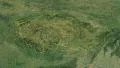 Glide over the satellite map of Czech Republic outlined 4k or 4k+ Resolution